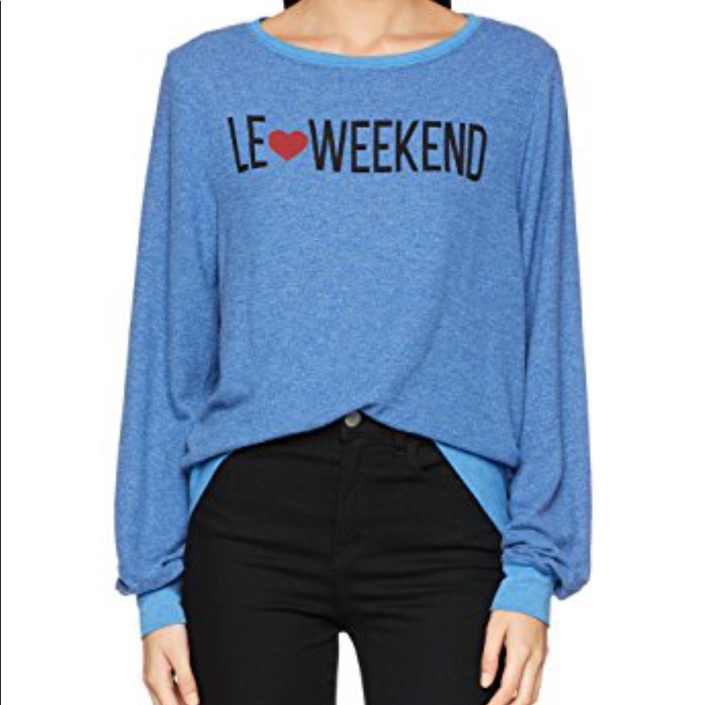 NWT WILDFOX Le❤️weekend sweatshirt